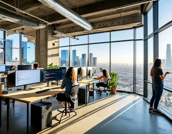 Diversion team working in Los Angeles office
