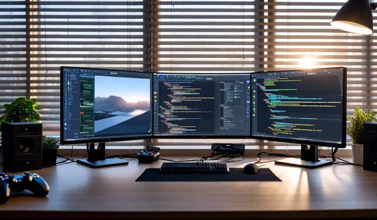 Game studio version control workflow on multiple screens